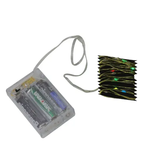 Brite Star LED Micro Fairy Christmas Lights - Multi-Color - 6 ftCopper Wire Silver {4}