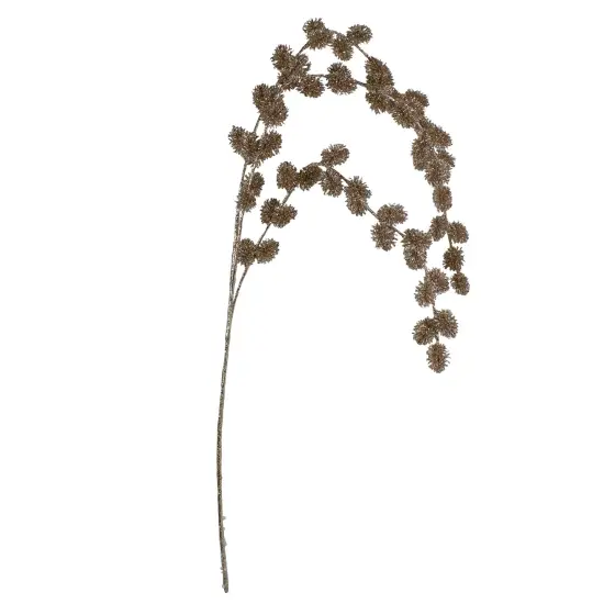 Northlight Glittered Artificial Thistle Christmas Spray - 39" - Gold {5}