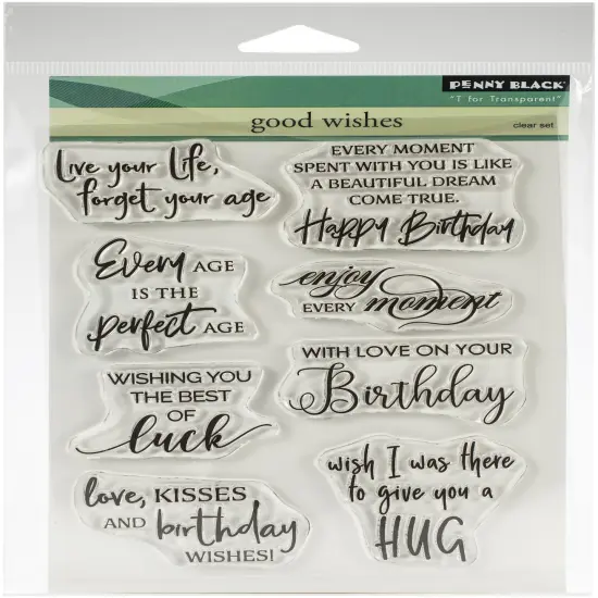 Penny Black Clear Stamps-Good Wishes 5"X6.5" {1}