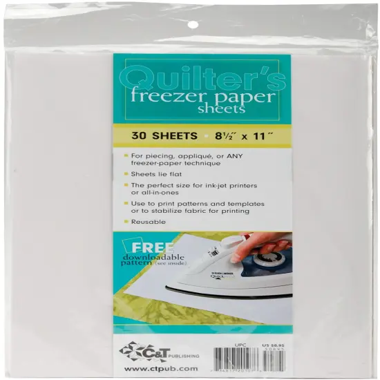 C&T Publishing Quilter's Freezer Paper Sheets 30/Pkg-8.5"X11" {1}