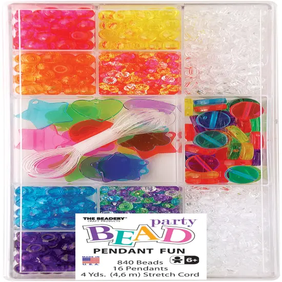 The Beadery Party Bead Box Kit-Translucent Coin {1}