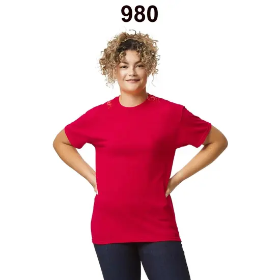 Gildan&reg; Softstyle Lightweight Short Sleeve Crewneck Cotton T-Shirt Navy {4}