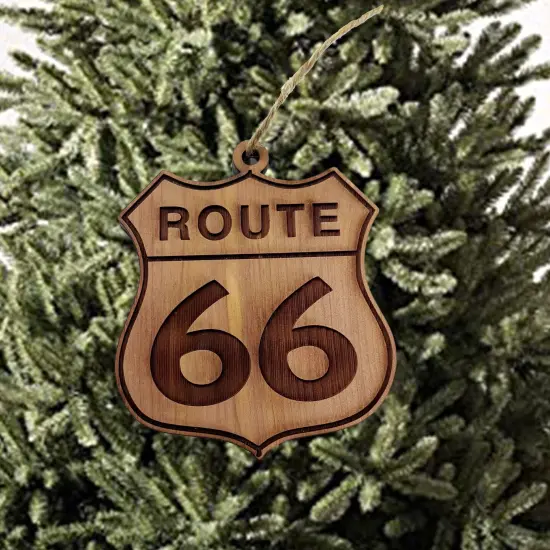 Route 66 - Cedar Ornament {2}