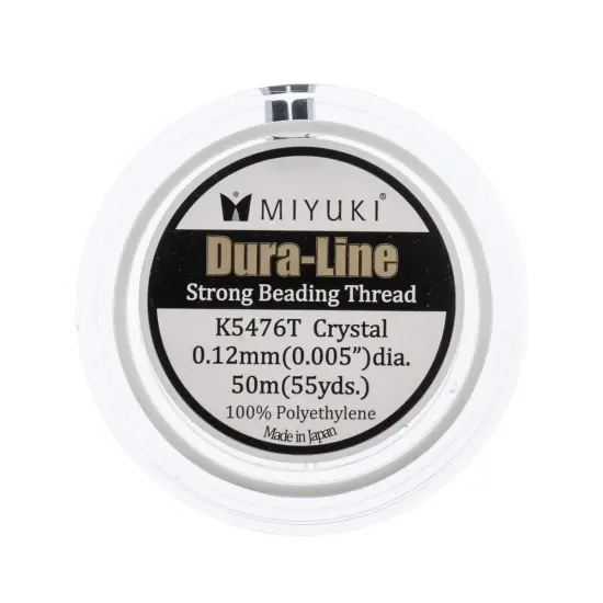 Miyuki Dura-Line 0.12mm Strong Beading Thread, 50m Clear {3}