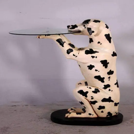 Dalmatian Butler Life Size Statue {6}