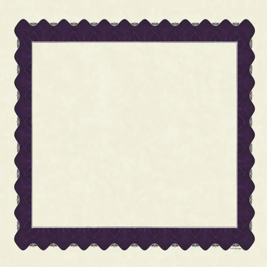 Great Papers! Parchment Certificates with Metallic Border, Purple Border, 8.5" x 11", Printer Compatible, 100 Count {1}