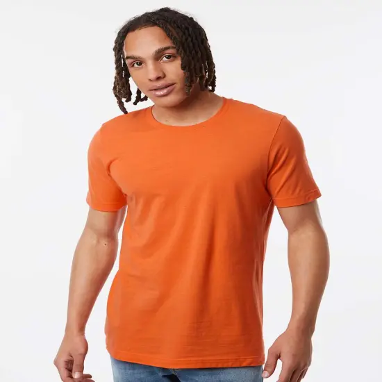Tultex&reg; Heavyweight Jersey Short Sleeve Crew Neck T-Shirt Orange {1}