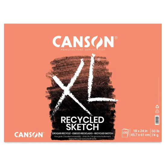 Canson XL Recycled Sketch Pad - 18" x 24", Fold-over, 100 Sheets {1}