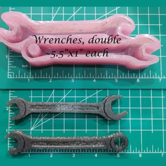 Wrenches, double, Silicone Freshie Mold {1}