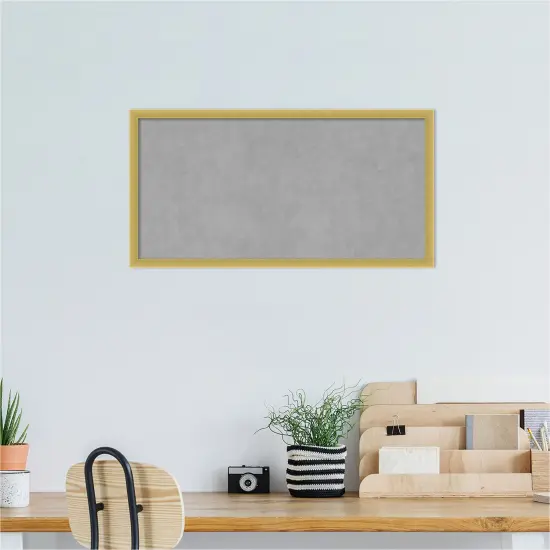 Svelte Wood Framed Magnetic Board Svelte Polished Gold {6}