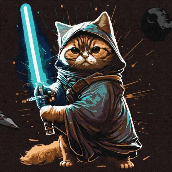 Painting by Numbers kit Warrior cat KHO4484 {2}