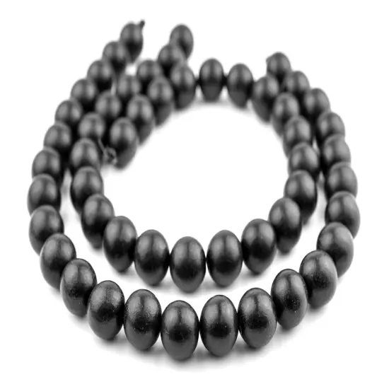 The Bead Chest Natural 16mm Wooden Beads in Black for Jewelry Making &ndash; Round Loose Wood Spacer Beads I Approximately 25 Beads {3}