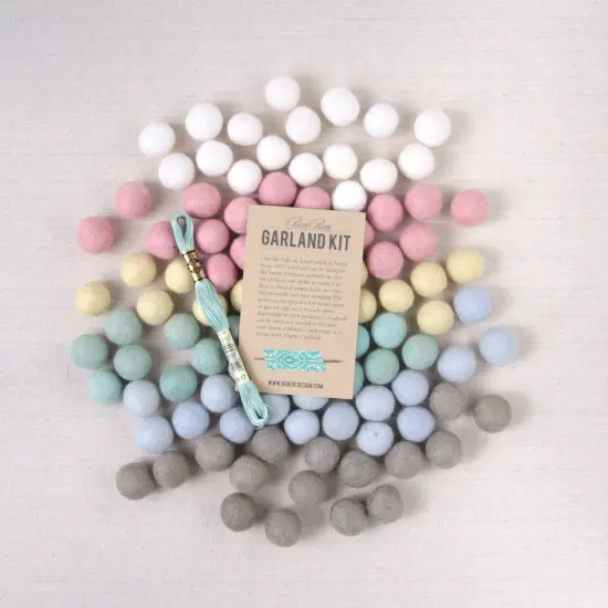 Felt Balls, Swan Lake Pom-poms {1}