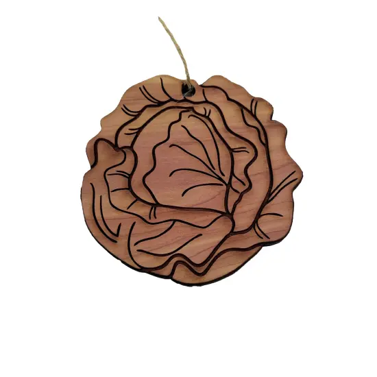 Lettuce - Cedar Ornament {1}