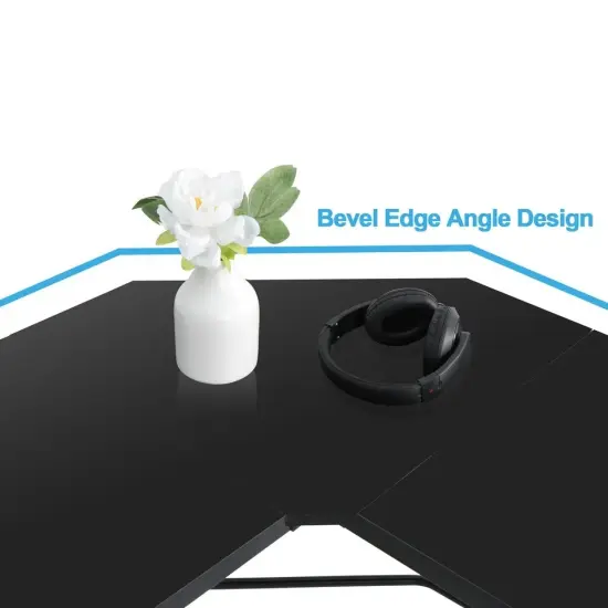 Table L-Shaped Desk Corner Workstation {3}