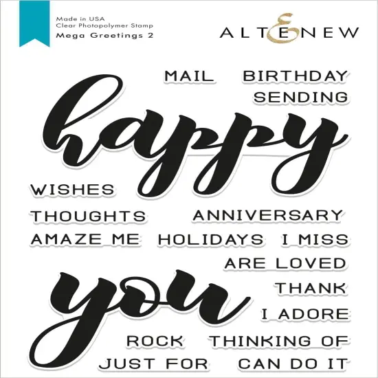 Mega Greetings 2 Stamp Set {1}