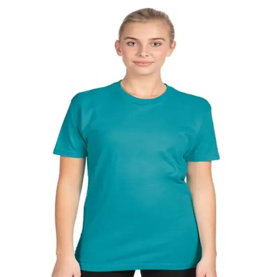 Next Level&reg; Cotton Crewneck Short Sleeve T-Shirt Teal {1}