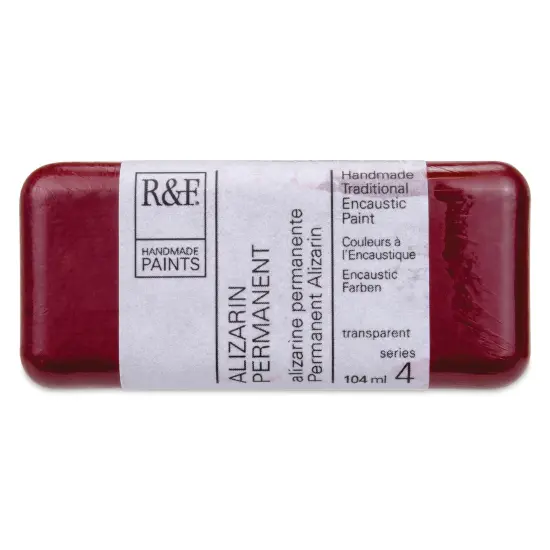 R&F Encaustic Paint Block - Alizarin Permanent, 104 ml block {1}