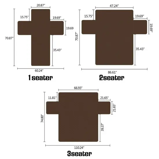 1 Seater Pets Dog Chair Seat Sofa Cover Couch Slipcover Covers Mat Furniture Protector US {2}
