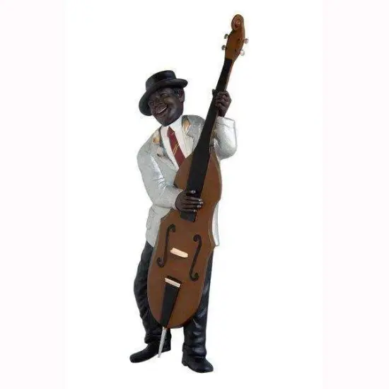 Jazz Band Bass Guitar Player Wall Decor {2}