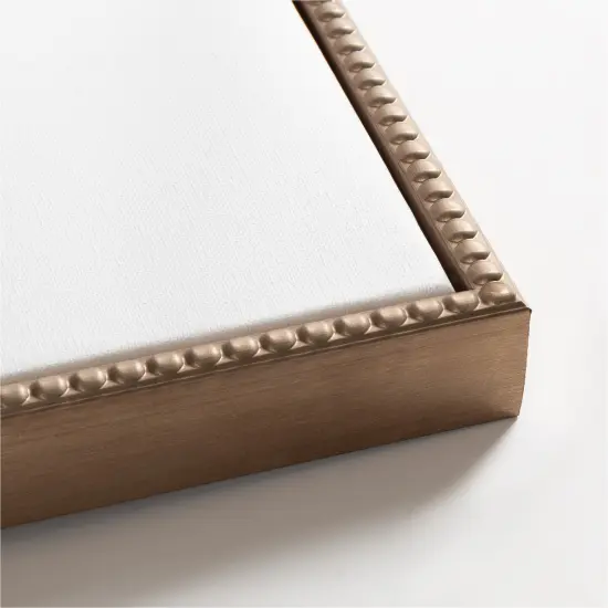 Golden Flower Folklore II by Asia Jensen Framed Canvas Wall Art {2}