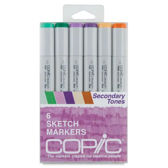 Copic Sketch Marker Set - Secondary Tones, Set of 6 {1}