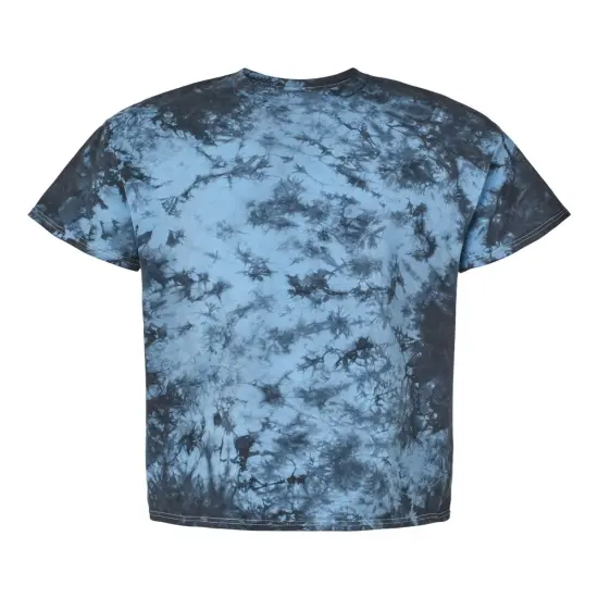 Dyenomite&reg; Best Stylish Crystal Tie Dyed Crewneck Short Sleeve Tee Black/ columbia {1}