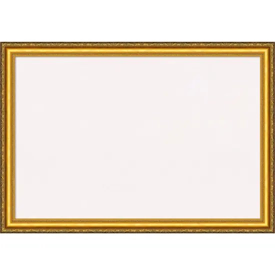 Colonial Embossed Gold Wood Framed Corkboard, White Cork {1}