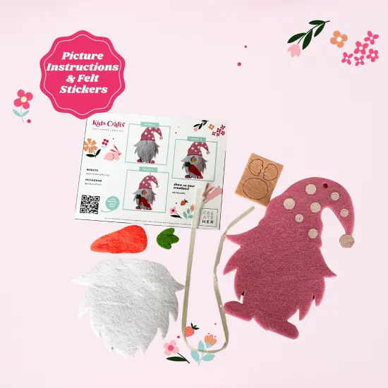 Easter Felt Craft Kits DIY Easter Ornament Craft for Kids Easter Basket Filler {4}