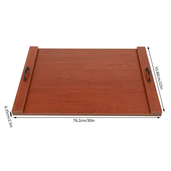 Kitcheniva Noodle Wood Board Stove Top Cover For Gas And Electric Stove Brown {1}