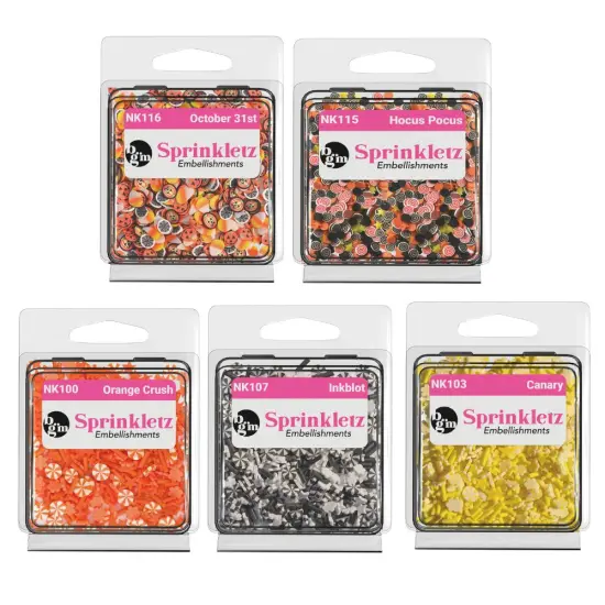 Buttons Galore and More Sprinkletz - Tiny Polymer Clay Embellishments - Halloween Bundle 60 grams {1}
