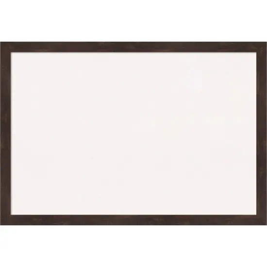 Fresco Wood Framed Corkboard, White Cork Dark Walnut {7}