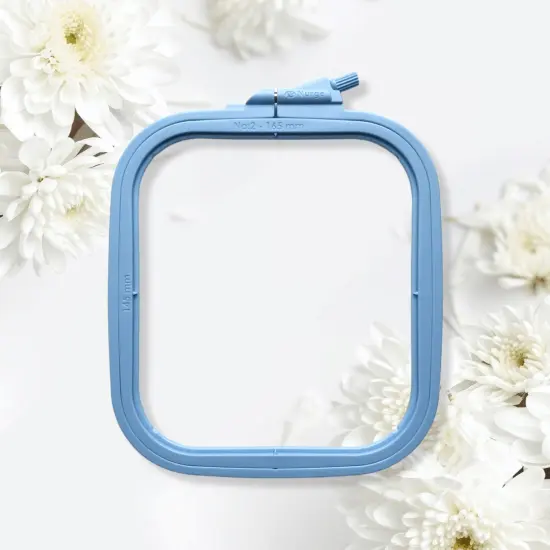 Plastic Square Hoop Nurge 170-12 Pastel Blue {1}