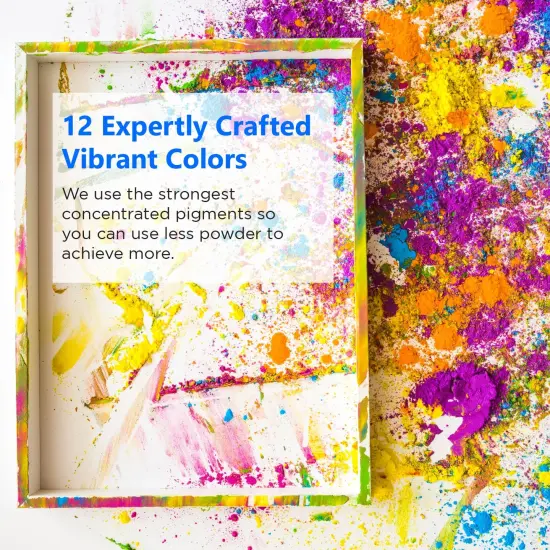 Rolio Fluorescent Neon Powder - 3g 12 Colors Set {2}