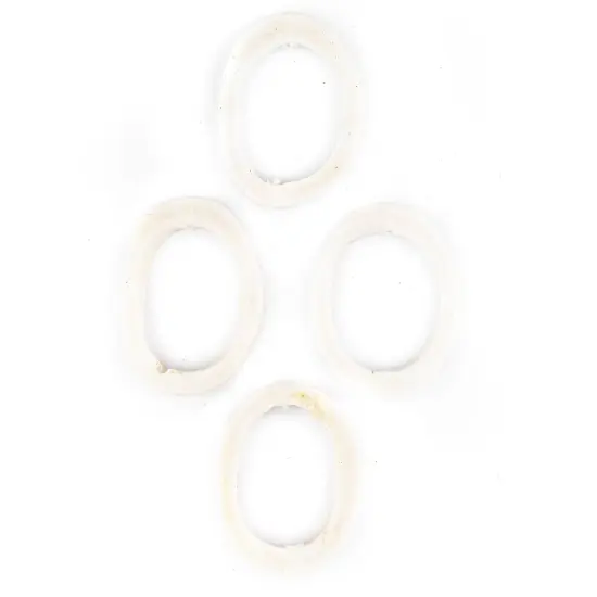 The Bead Chest White Camel Bone Ring Beads (Set of 4) {3}
