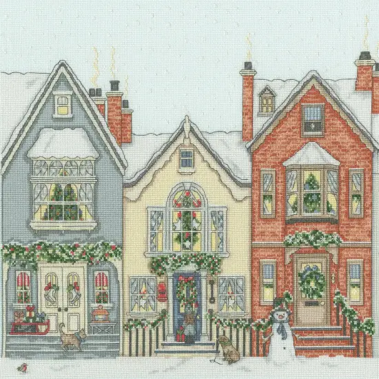 Snowy StreetXSS21 Counted Cross Stitch Kit {4}