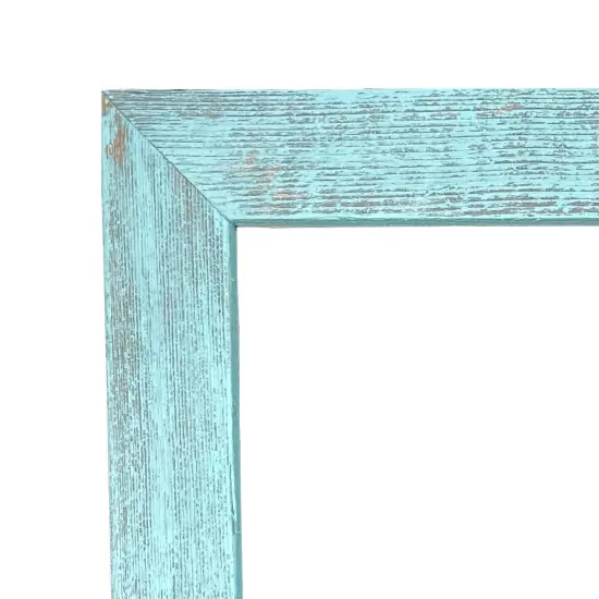 Rustic Farmhouse Standard 6 in. x 9 in. Tabletop Reclaimed Wood Picture Frame Blue {2}
