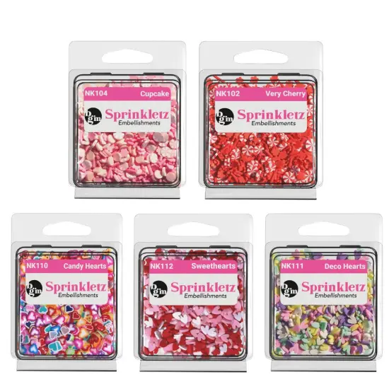 Buttons Galore and More Sprinkletz - Tiny Polymer Clay Embellishments - Romance Bundle 60 grams {2}