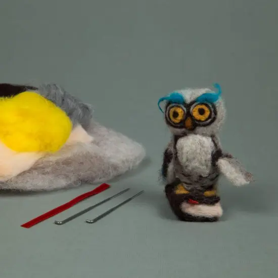 Felting kit Wise owl {6}