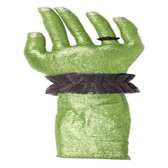 Gallerie II 19" Green and Black Glittered Envy Flexible Right Hand Halloween Decor {1}