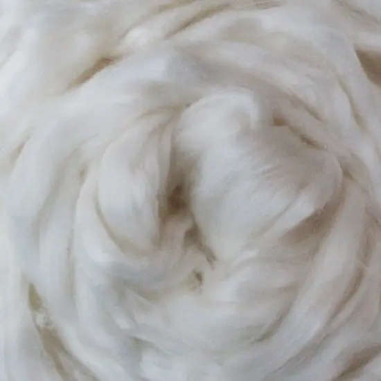 2oz Ingeo Corn Fiber: Natural White Undyed Combed Top Roving. Plant Based, Eco Friendly, Vegan {2}