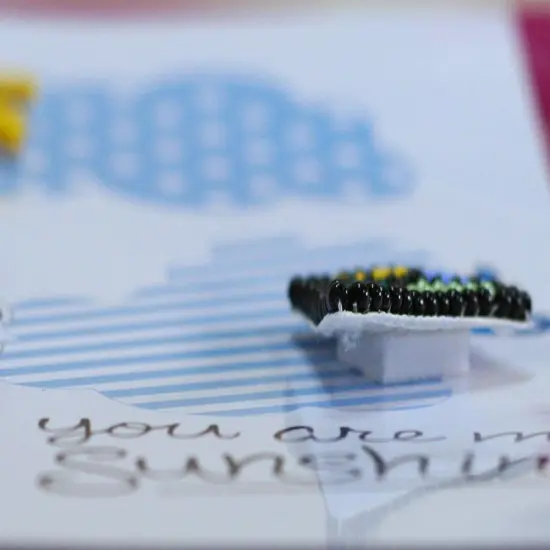 Postcard cross-stitch kit - Be pleased of your life! {6}