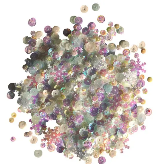 Buttons Galore Loose Sequin Assortments for Craft - 5,000 Pieces 45 Grams Snow globe {2}
