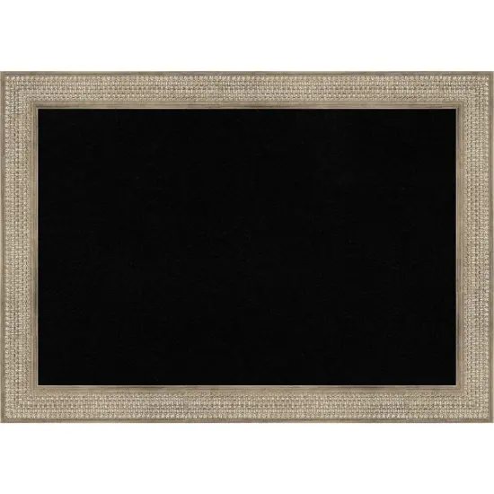 Trellis Wood Framed Corkboard, Black Cork Trellis Gold {7}