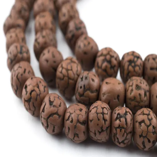 The Bead Chest 10mm Rudraksha Mala Beads - 108 Authentic Nepali Prayer Rosary Beads {3}