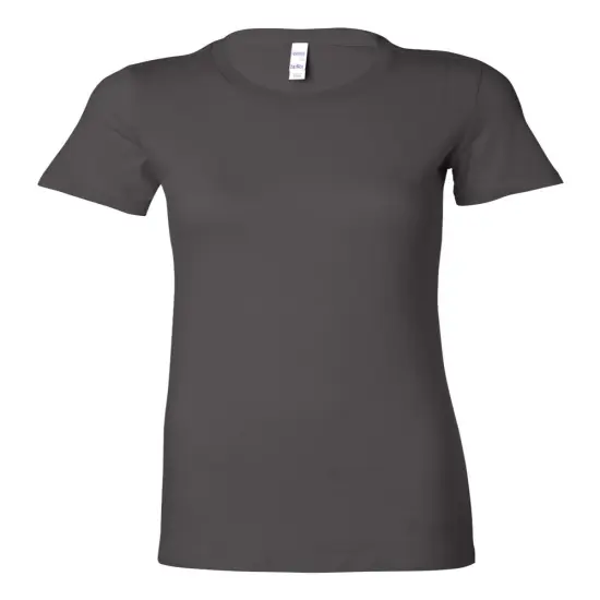 BELLA + CANVAS&reg; Women's Slim Fit Crewneck Short Sleeve Tee Asphalt {1}