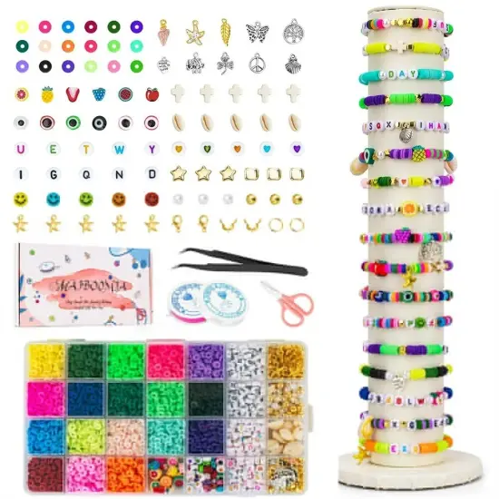 4180Pcs Jewelry Making Kit DIY Sterling Beading Repair Tools Craft Supplies Set {1}