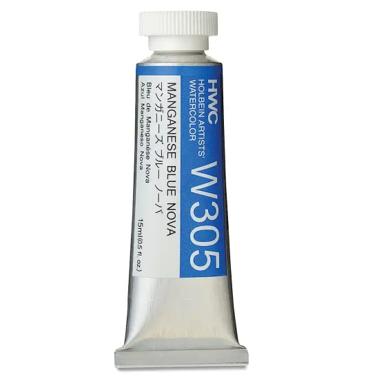 Holbein Artists' Watercolor - Manganese Blue Nova, 15 ml tube {1}