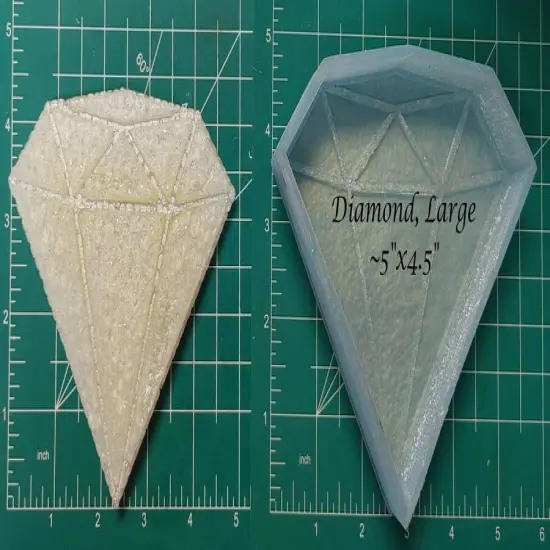 Diamond - Large - Silicone Freshie Mold {1}