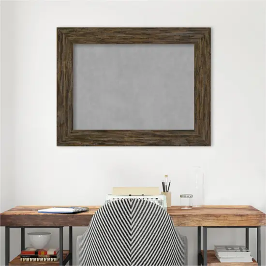 Fencepost Wood Framed Magnetic Board Fencepost Brown {6}